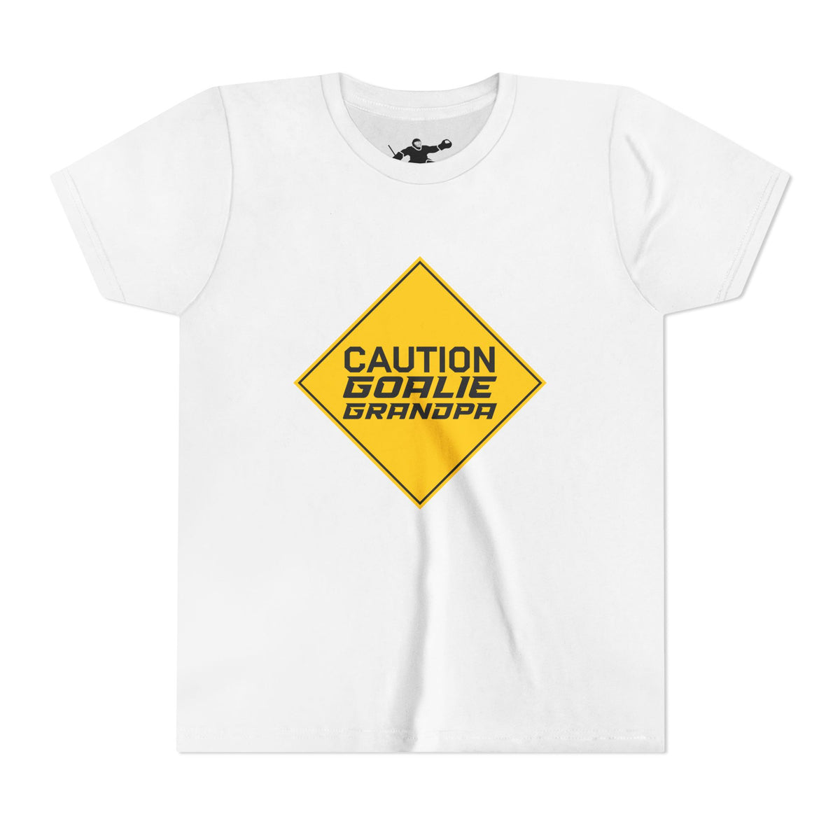 Caution Goalie Grandpa Youth Tee