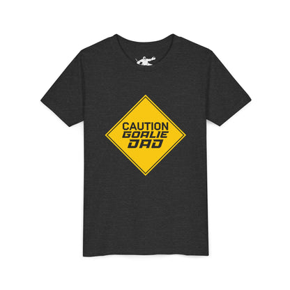 Caution Goalie Dad Youth Tee