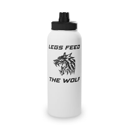 Legs Feed the Wolf Steel Water Bottle