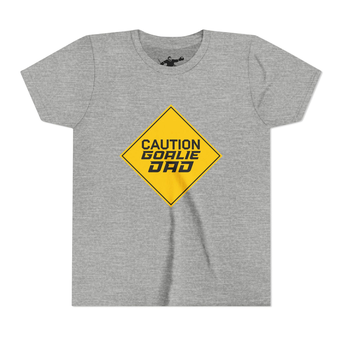 Caution Goalie Dad Youth Tee