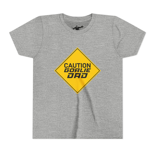 Caution Goalie Dad Youth Tee