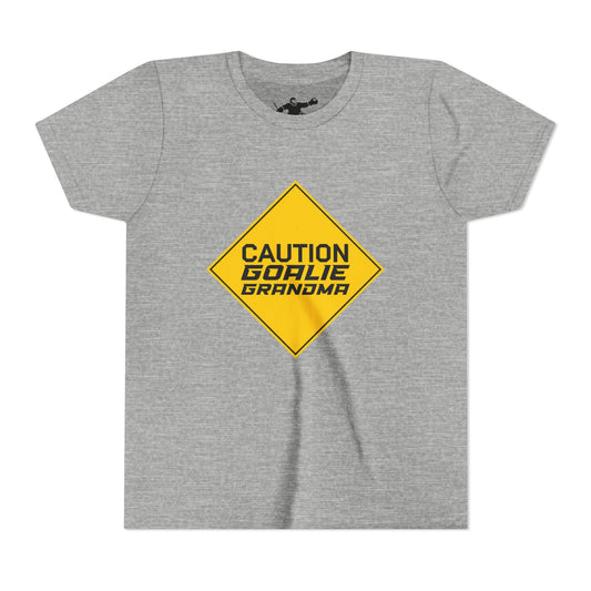 Caution Goalie Grandma Youth Tee