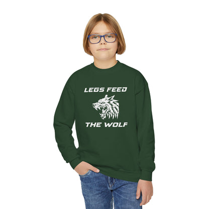 Legs Feed the Wolf Youth Crewneck