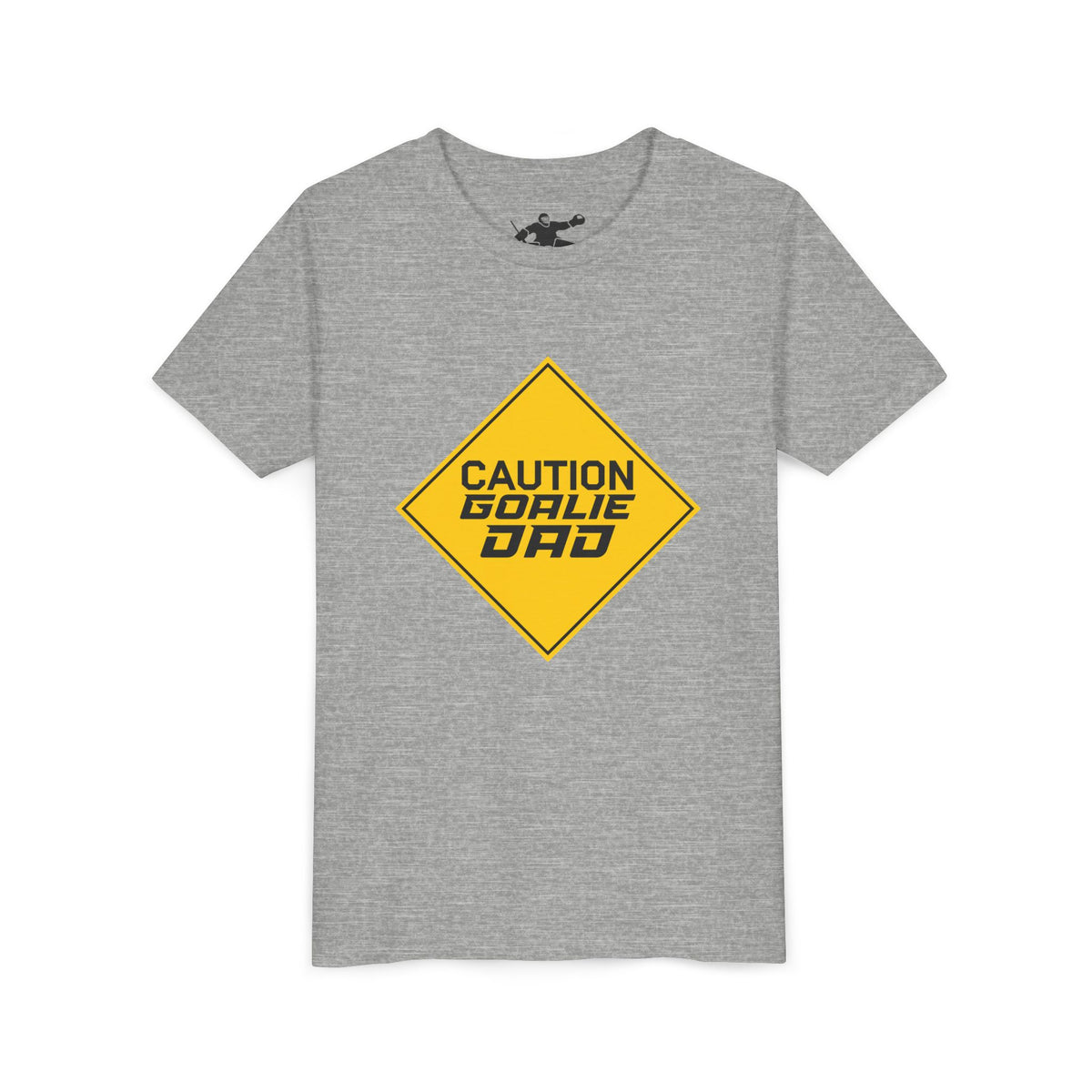 Caution Goalie Dad Youth Tee