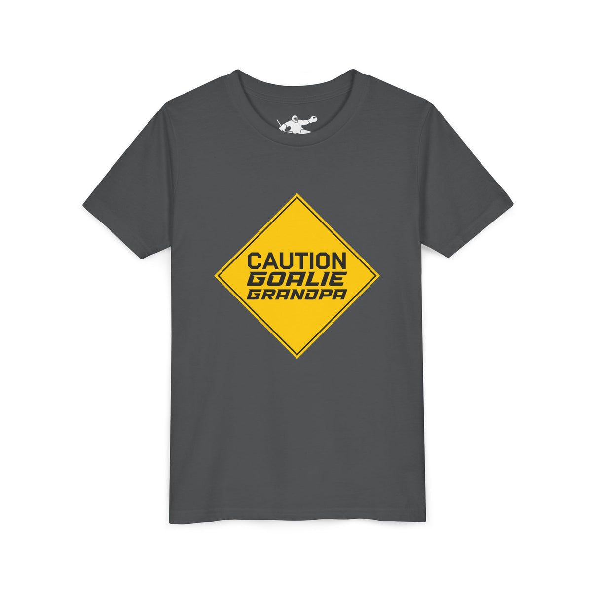 Caution Goalie Grandpa Youth Tee