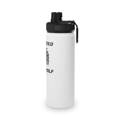 Legs Feed the Wolf Steel Water Bottle