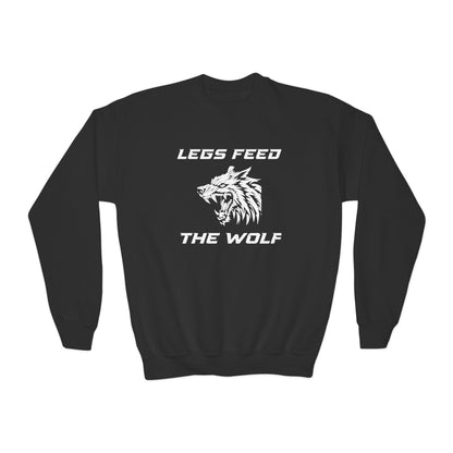 Legs Feed the Wolf Youth Crewneck