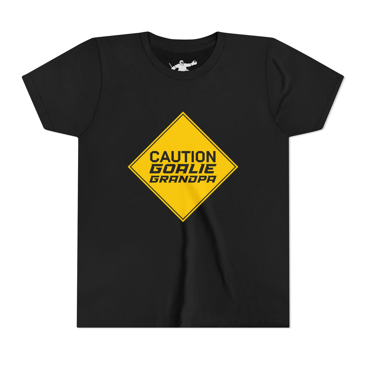 Caution Goalie Grandpa Youth Tee