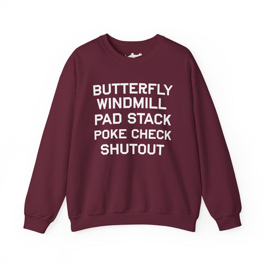 Hockey Goalie Checklist Crewneck
