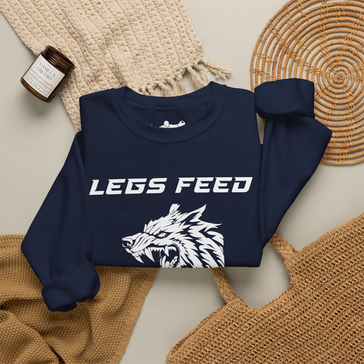 Legs Feed the Wolf Crewneck