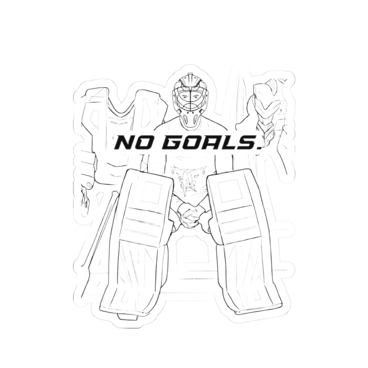 No Goals Sticker