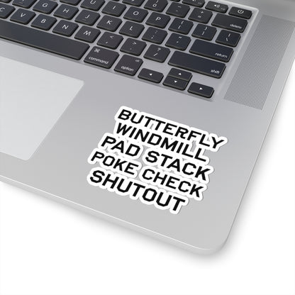 Hockey Goalie Checklist Sticker