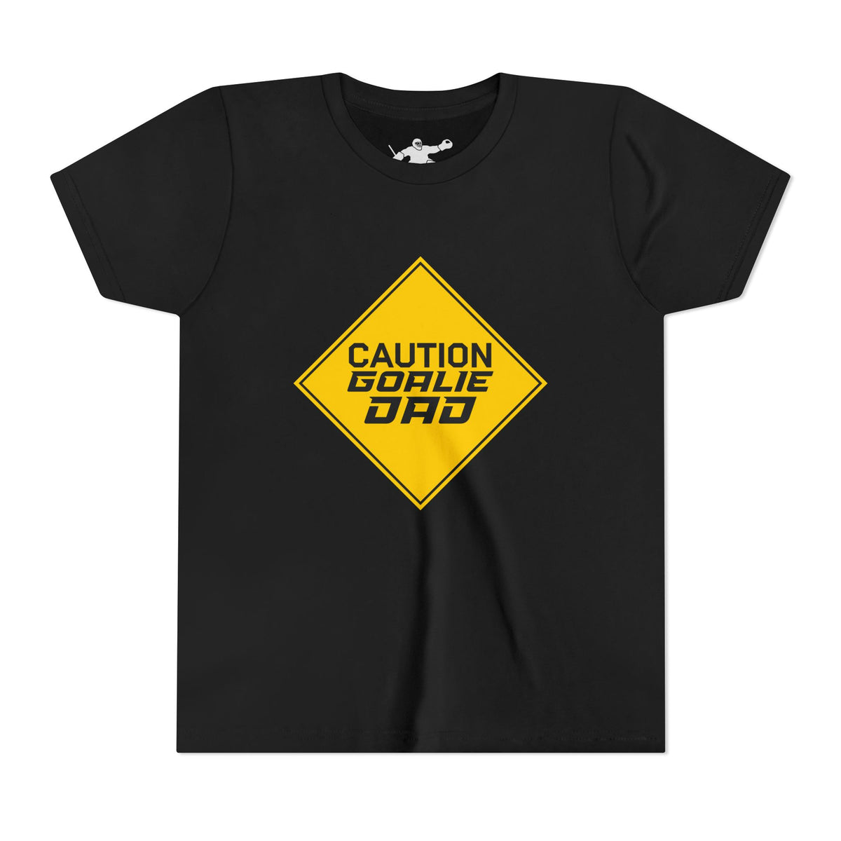 Caution Goalie Dad Youth Tee