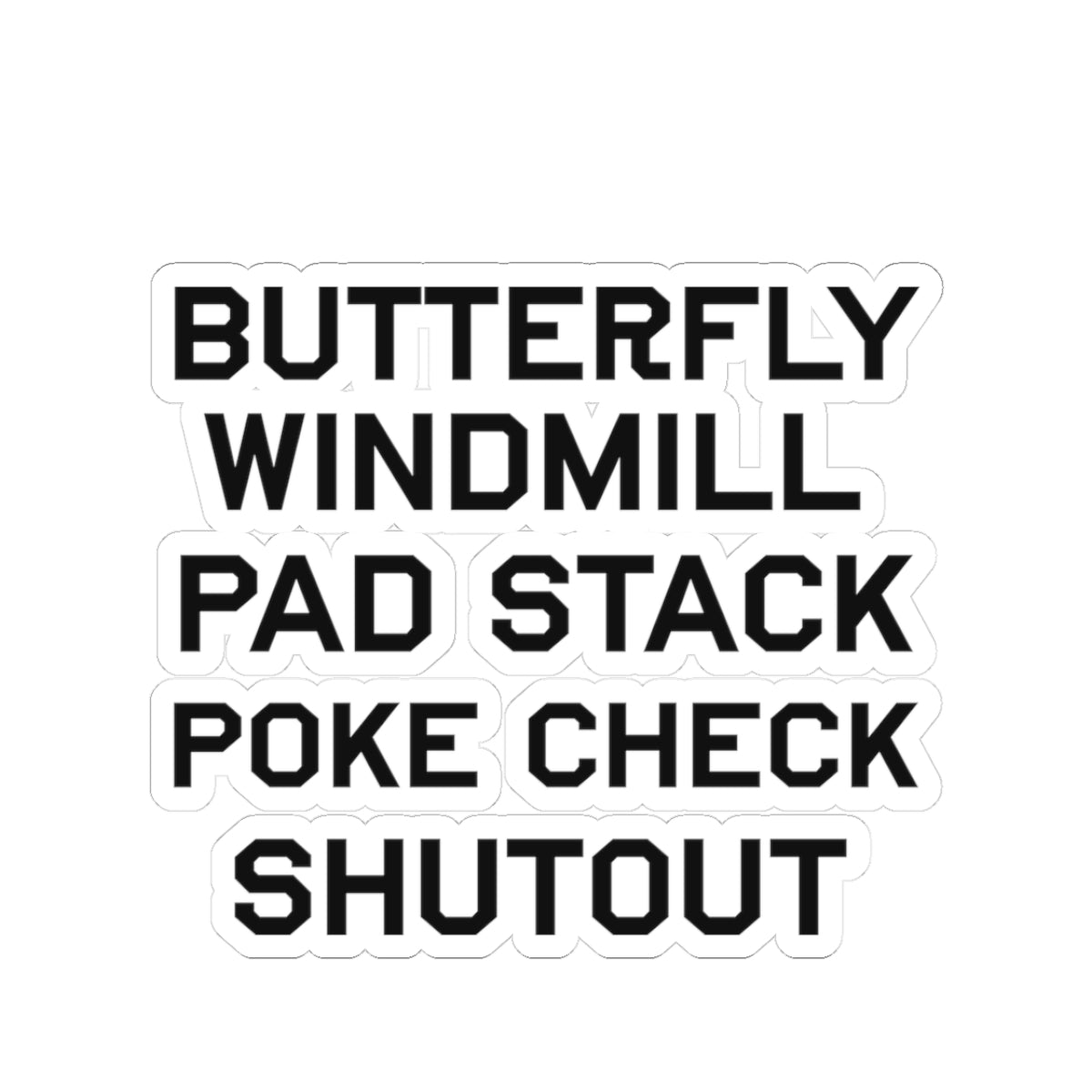 Hockey Goalie Checklist Sticker