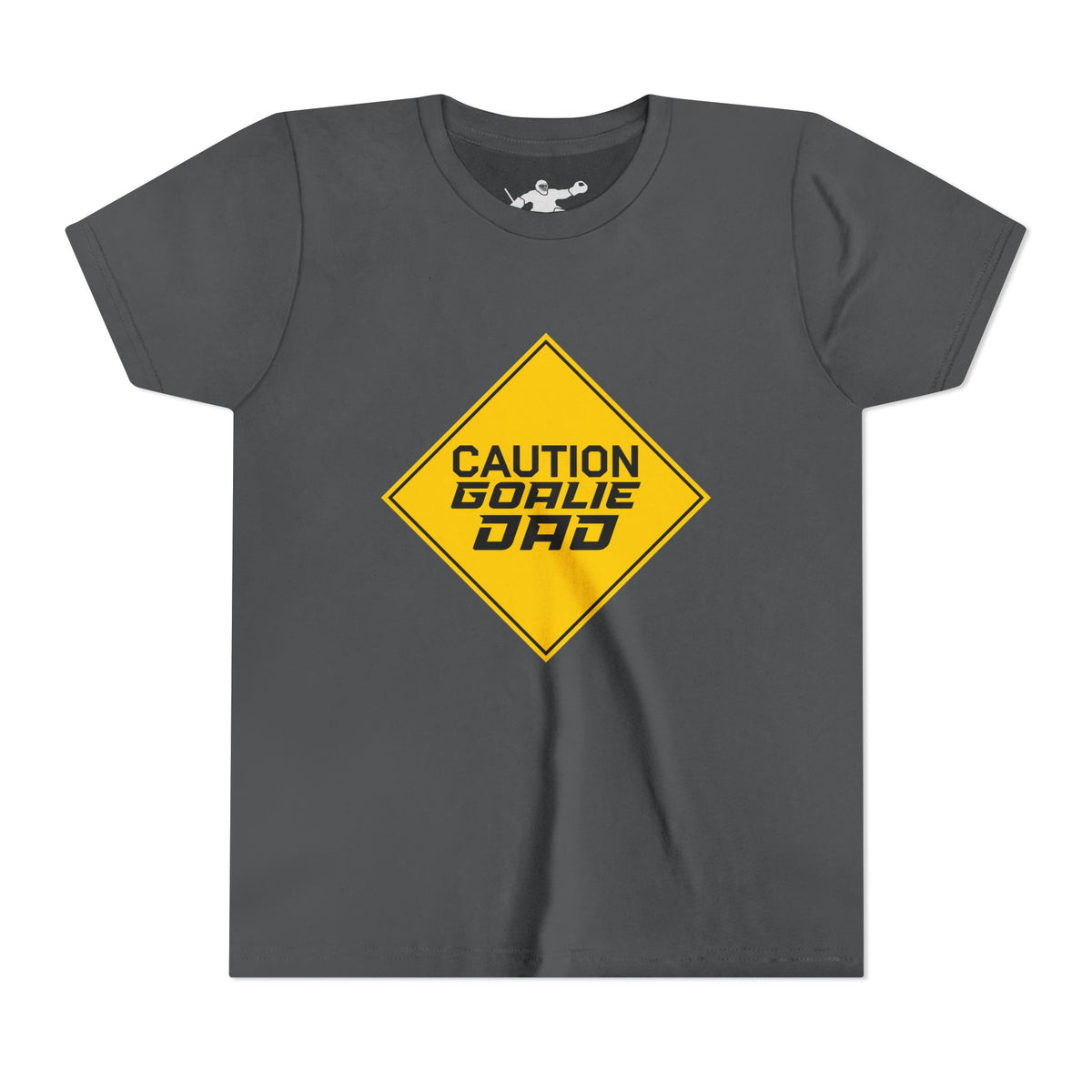 Caution Goalie Dad Youth Tee