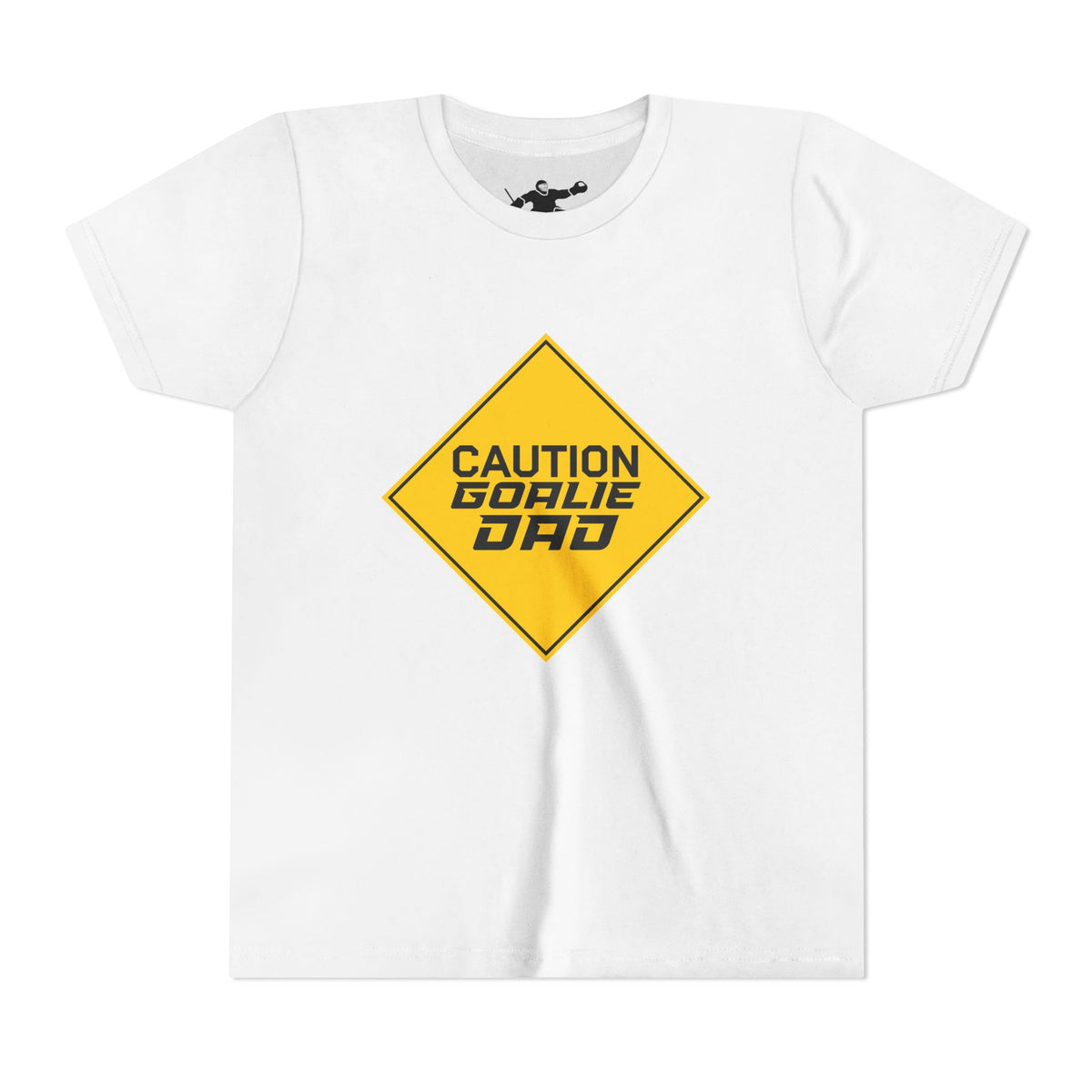 Caution Goalie Dad Youth Tee