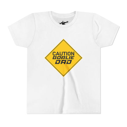 Caution Goalie Dad Youth Tee