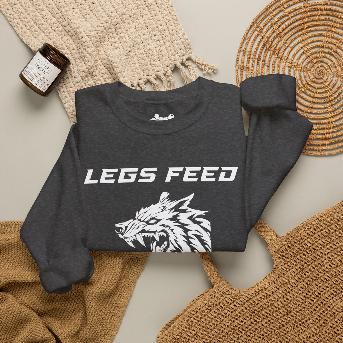 Legs Feed the Wolf Crewneck