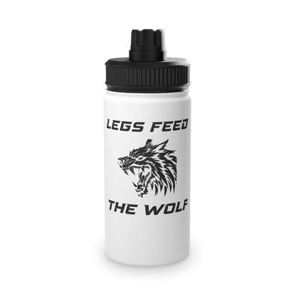 Legs Feed the Wolf Steel Water Bottle