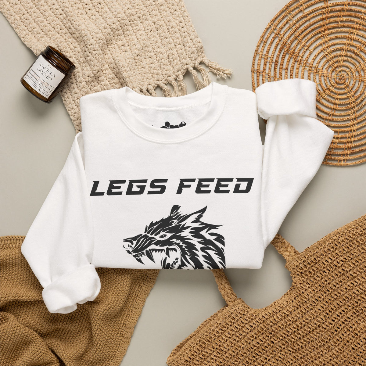 Legs Feed the Wolf Crewneck