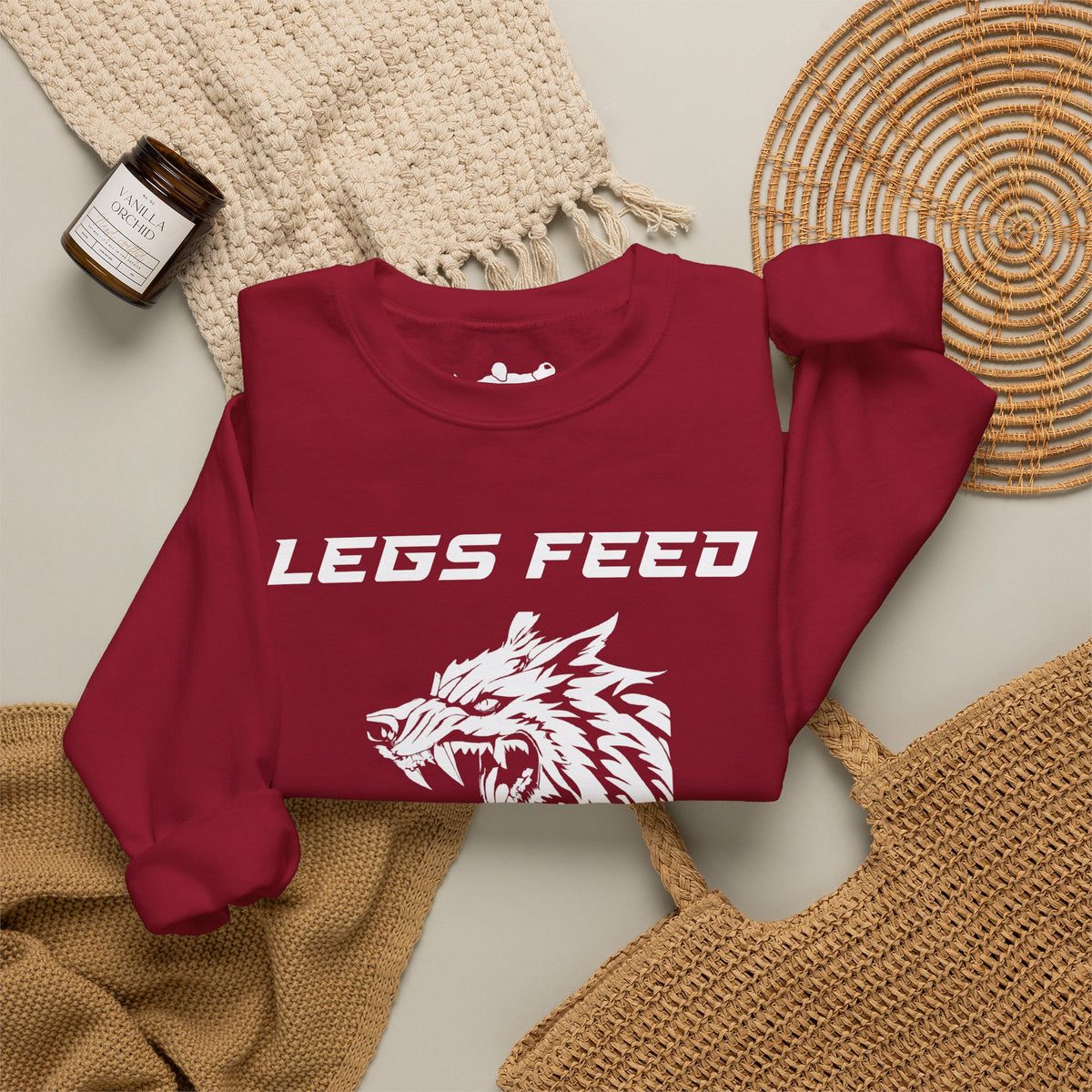 Legs Feed the Wolf Crewneck